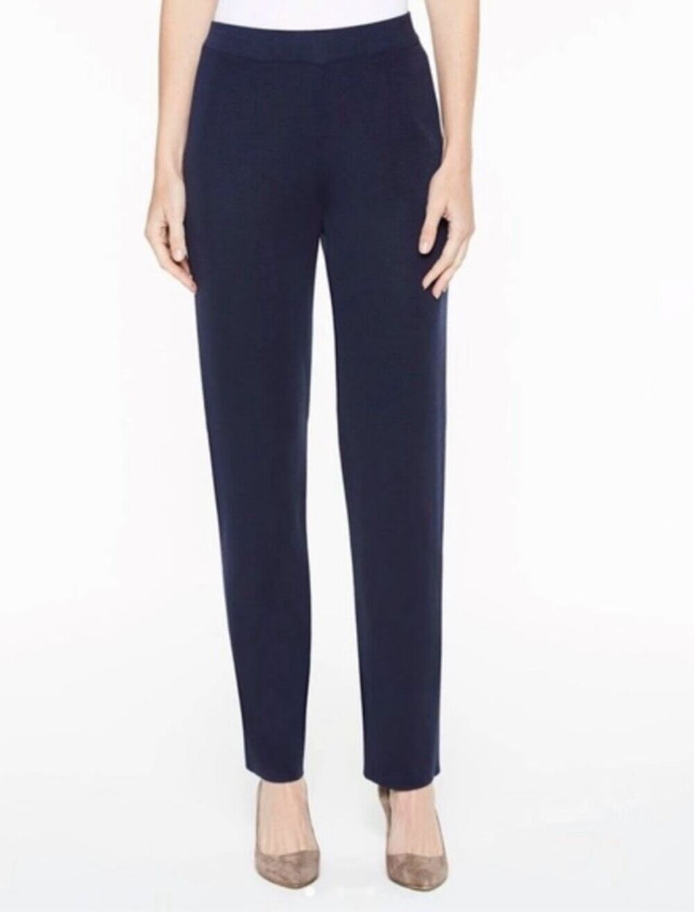 ✨Misook Exclusively Navy Pull On Sz Large Pants✨